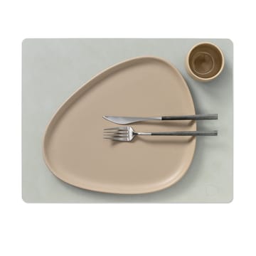 Nupo placemat square L - metallic (steengrijs) - LIND DNA