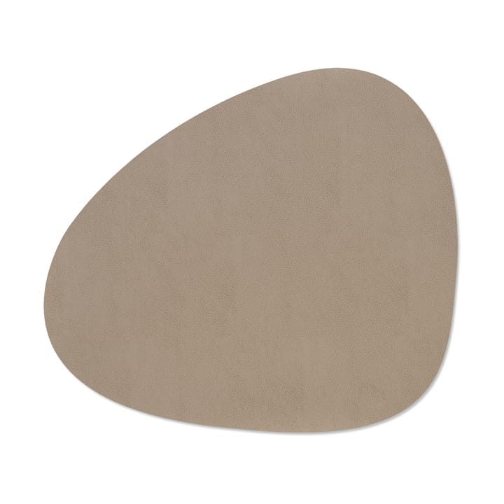 Serene placemat curve L 37x44 cm - Mole Grey - LIND DNA