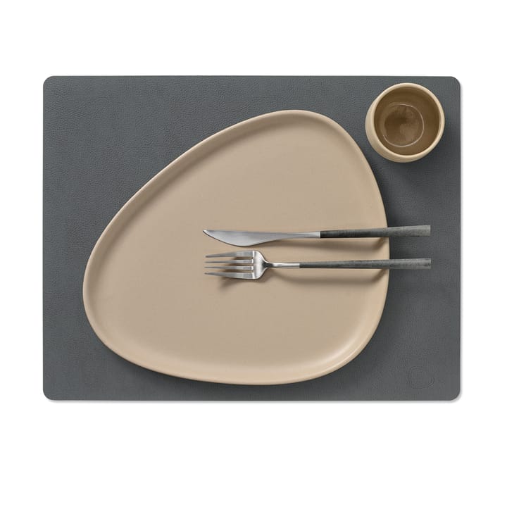 Serene placemat square L 35x45 cm, Anthracite LIND DNA