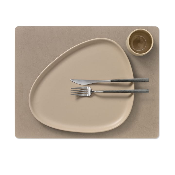 Serene placemat square L 35x45 cm, Mole Grey LIND DNA