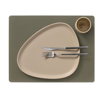 Serene placemat square L 35x45 cm - Moss - LIND DNA