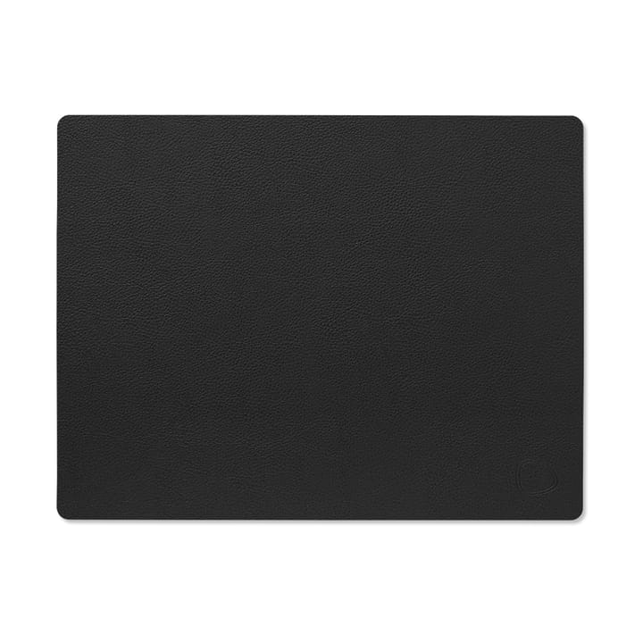 Serene placemat square M 26,5x34,5 cm - Black - LIND DNA