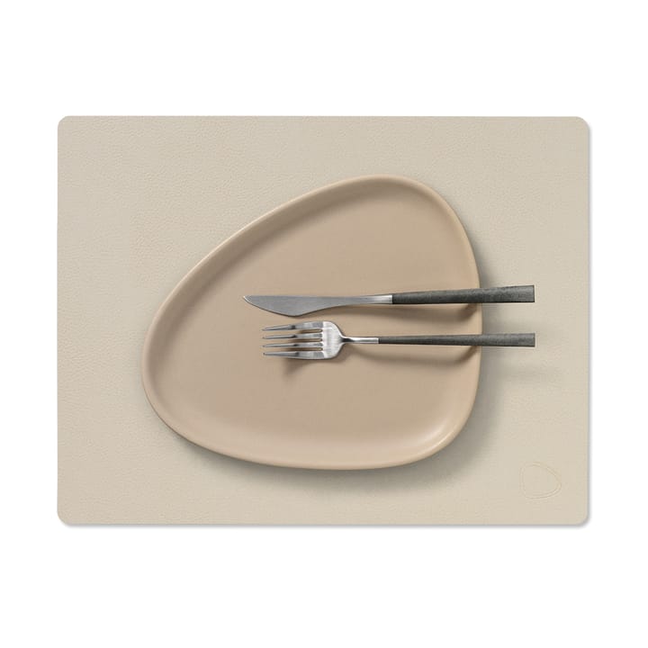 Serene placemat square M 26,5x34,5 cm, Cream LIND DNA