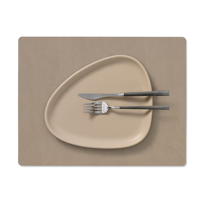 Serene placemat square M 26,5x34,5 cm, Mole Grey LIND DNA