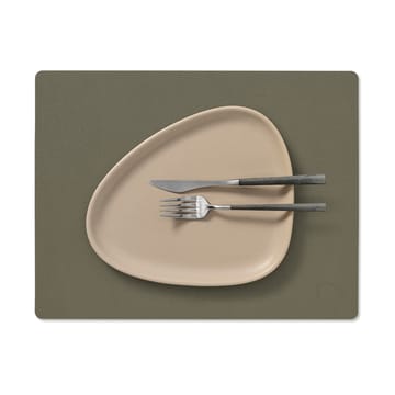 Serene placemat square M 26,5x34,5 cm - Moss - LIND DNA