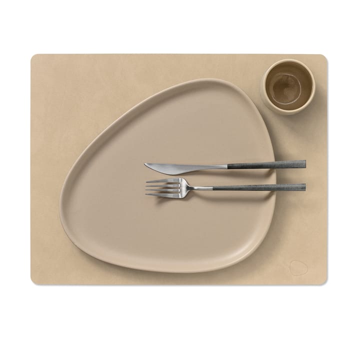 Square Nupo placemat 35x45 cm, zand LIND DNA