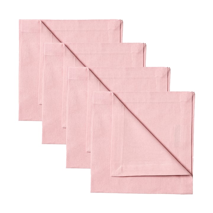 Robert servet 4-pack - Stoffig roze - Linum