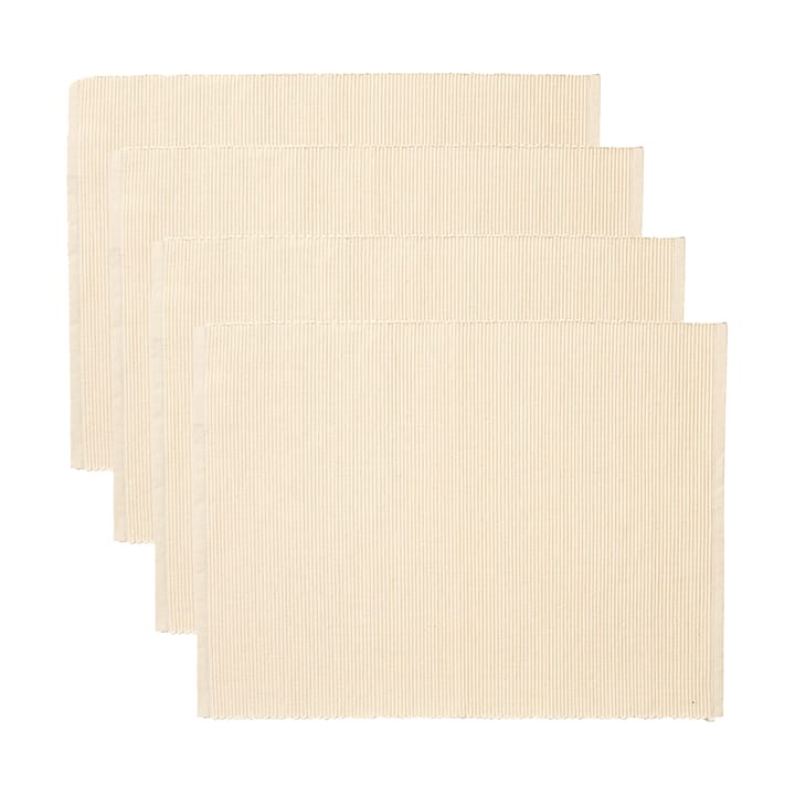 Uni placemat 35x46 cm 4-pack - Crèmig beige - Linum