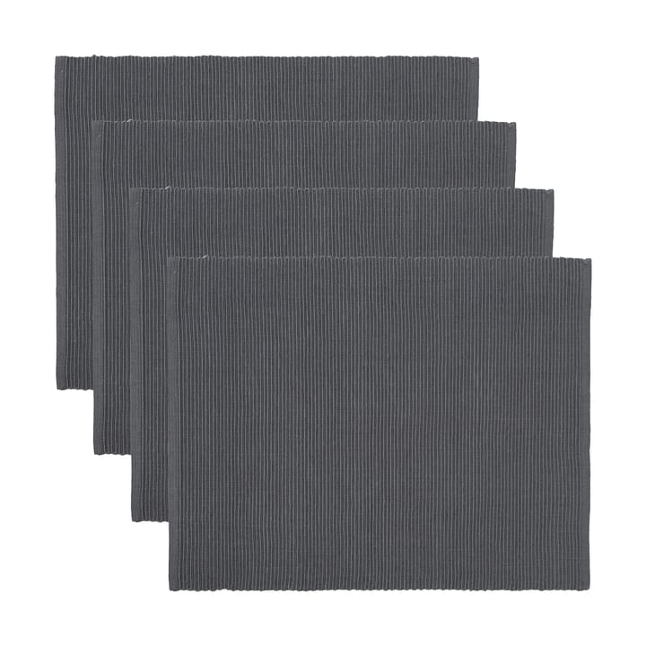 Uni placemat 35x46 cm 4-pack - Granitgrijs - Linum