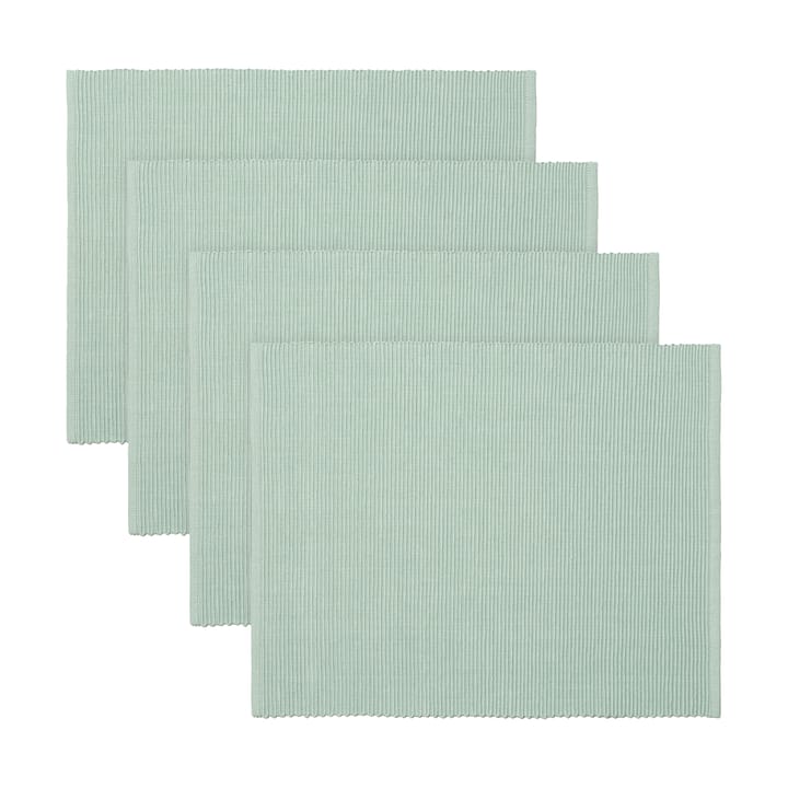 Uni placemat 35x46 cm 4-pack - Licht ijsgroen - Linum