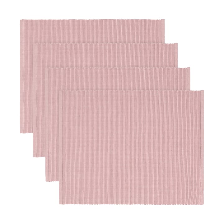 Uni placemat 35x46 cm 4-pack - Oud roze - Linum