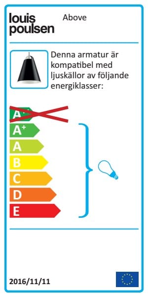 Above hanglamp Ø25 cm - Zwart - Louis Poulsen