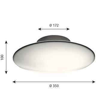 AJ Eklipta plafondlamp, wandlamp Ø35 cm - Wit opaal - Louis Poulsen