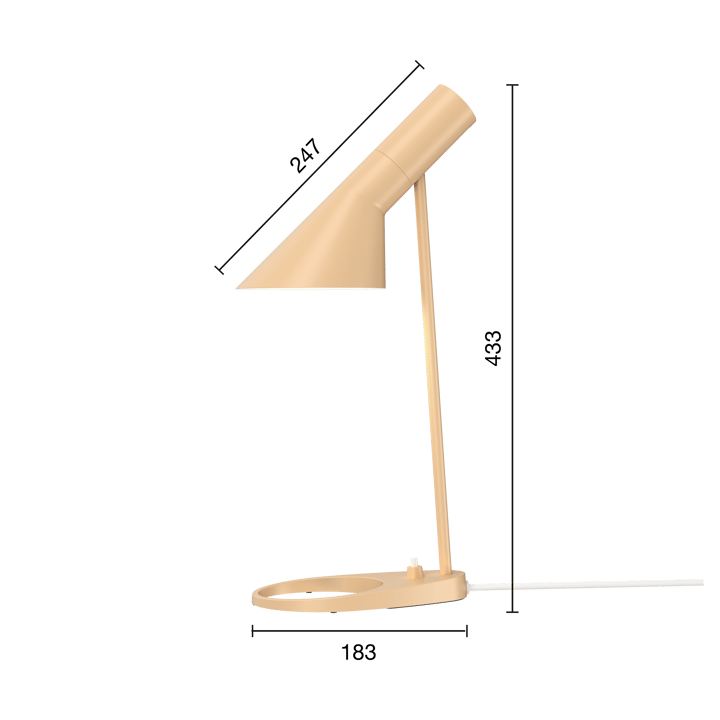 AJ MINI tafellamp, Warm sand Louis Poulsen