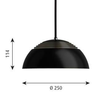 AJ Royal hanglamp 2700K Ø25 cm - Zwart - Louis Poulsen