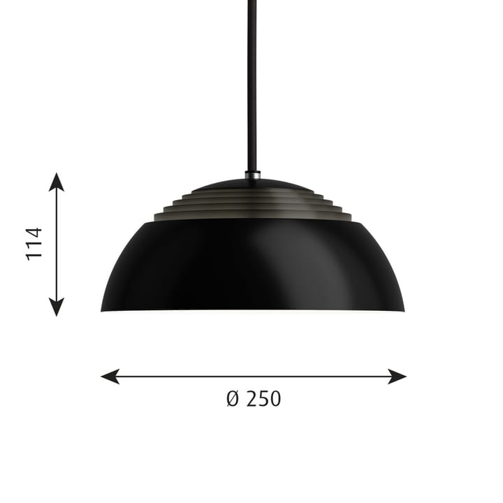 AJ Royal hanglamp 2700K Ø25 cm, Zwart Louis Poulsen