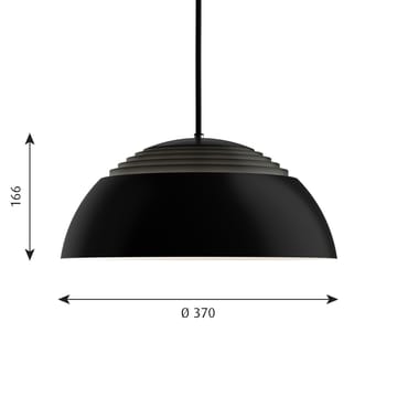 AJ Royal hanglamp Ø37 cm - Zwart - Louis Poulsen