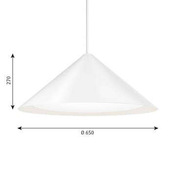 Keglen hanglamp Ø65 cm - Wit - Louis Poulsen