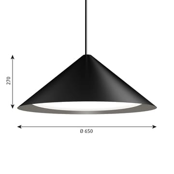 Keglen hanglamp Ø65 cm - Zwart - Louis Poulsen