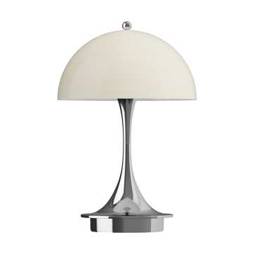 Panthella 160 Portable v3 tafellamp - Chrome opal beige - Louis Poulsen