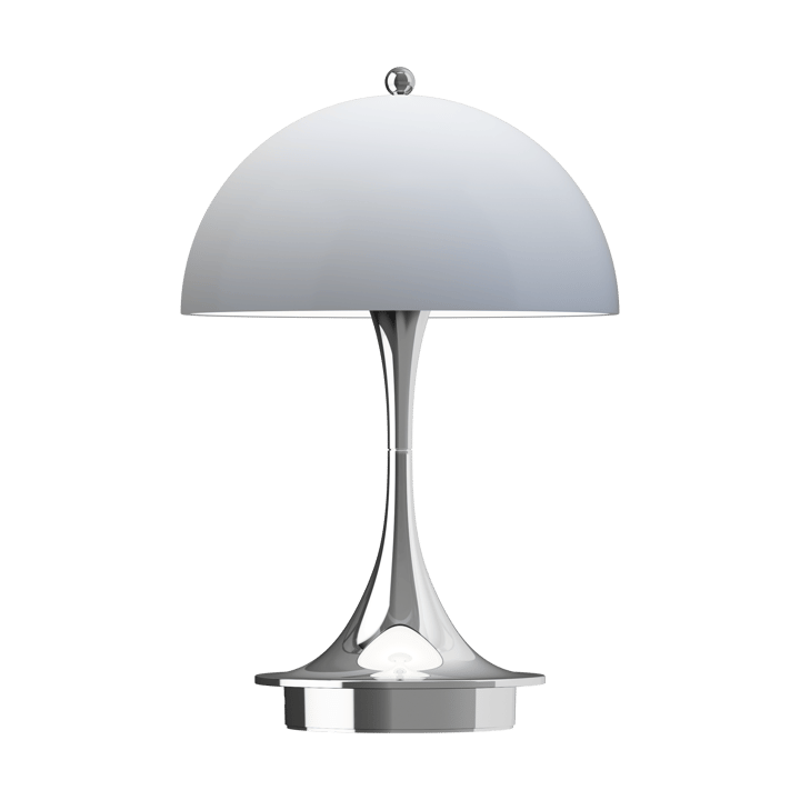 Panthella 160 Portable v3 tafellamp - Chrome opal grey - Louis Poulsen