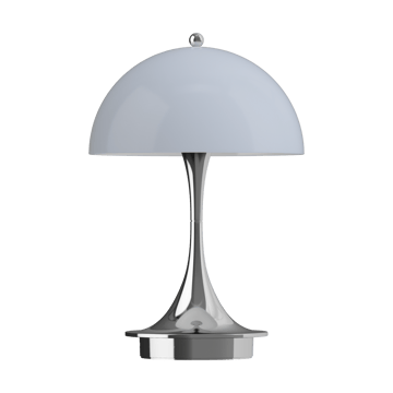 Panthella 160 Portable v3 tafellamp - Chrome opal grey - Louis Poulsen