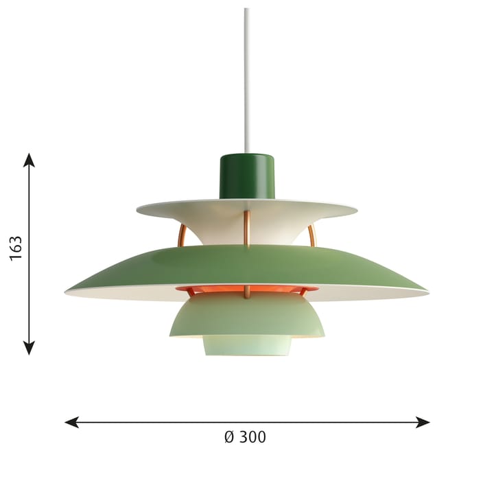 PH 5 MINI hanglamp, Groen Louis Poulsen