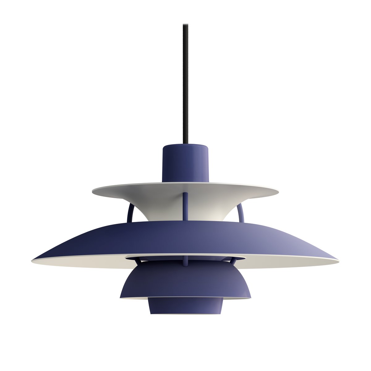 Louis Poulsen PH 5 MINI hanglamp monochroom Dusty indigo