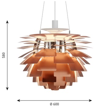 PH Artichoke hanglamp Ø60 cm - Koper - Louis Poulsen