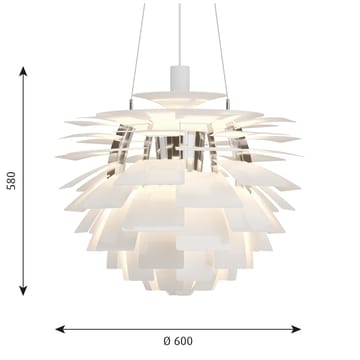 PH Artichoke hanglamp Ø60 cm - Wit - Louis Poulsen