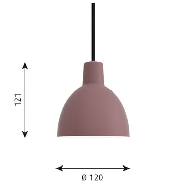 Toldbod 120 hanglamp - Donkerroze - Louis Poulsen