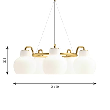 VL Ring Crown 3-5-7 hanglamp - 5 - Louis Poulsen