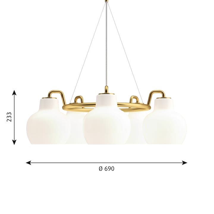 VL Ring Crown 3-5-7 hanglamp, 5 Louis Poulsen