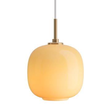 VL45 Radiohus hanglamp Ø17,5 cm - Brass-amber glass - Louis Poulsen