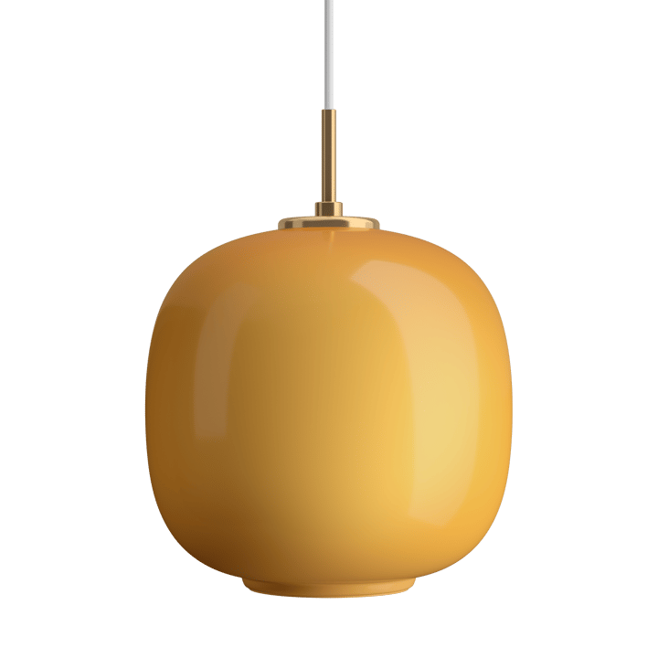 VL45 Radiohus hanglamp Ø25 cm, Brass-amber glass Louis Poulsen