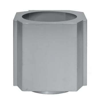 Funki pot M 40 cm - Brushed Aluminium - Louise Roe