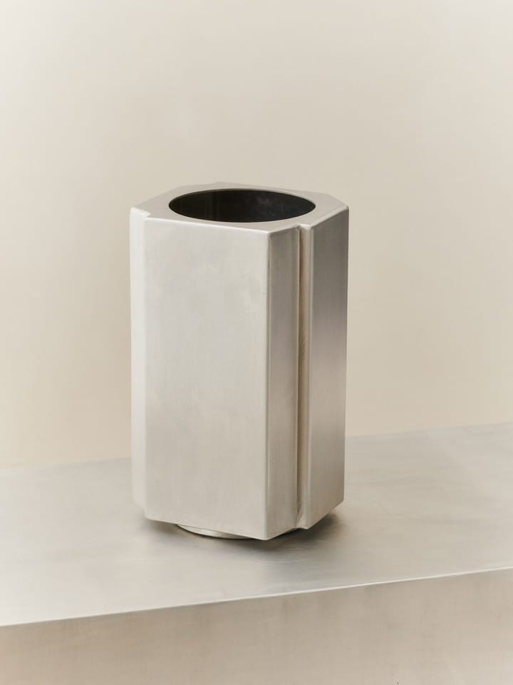 Funki pot S 36 cm, Brushed Aluminium Louise Roe