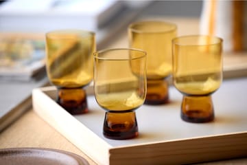 Sorrento waterglas 30 cl 4-pack - Amber - Lyngby Glas