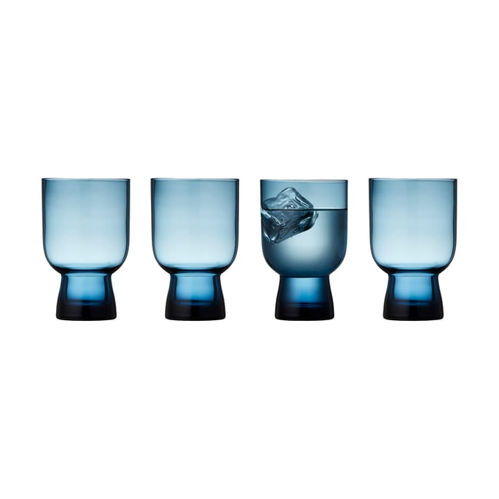 Sorrento waterglas 30 cl 4-pack - Blauw - Lyngby Glas