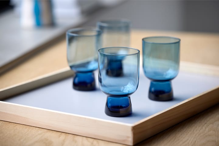 Sorrento waterglas 30 cl 4-pack - Blauw - Lyngby Glas