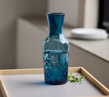 Sorrento waterkaraf 1 L - Blauw - Lyngby Glas