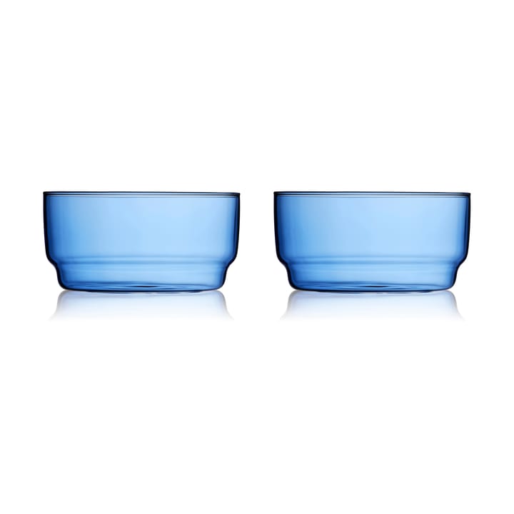 Torino schaal 50 cl 2-pack, Blauw Lyngby Glas