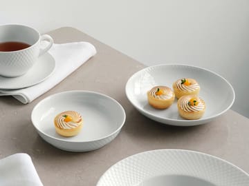 Rhombe dessertbord Ø16 cm - Wit - Lyngby Porcelæn