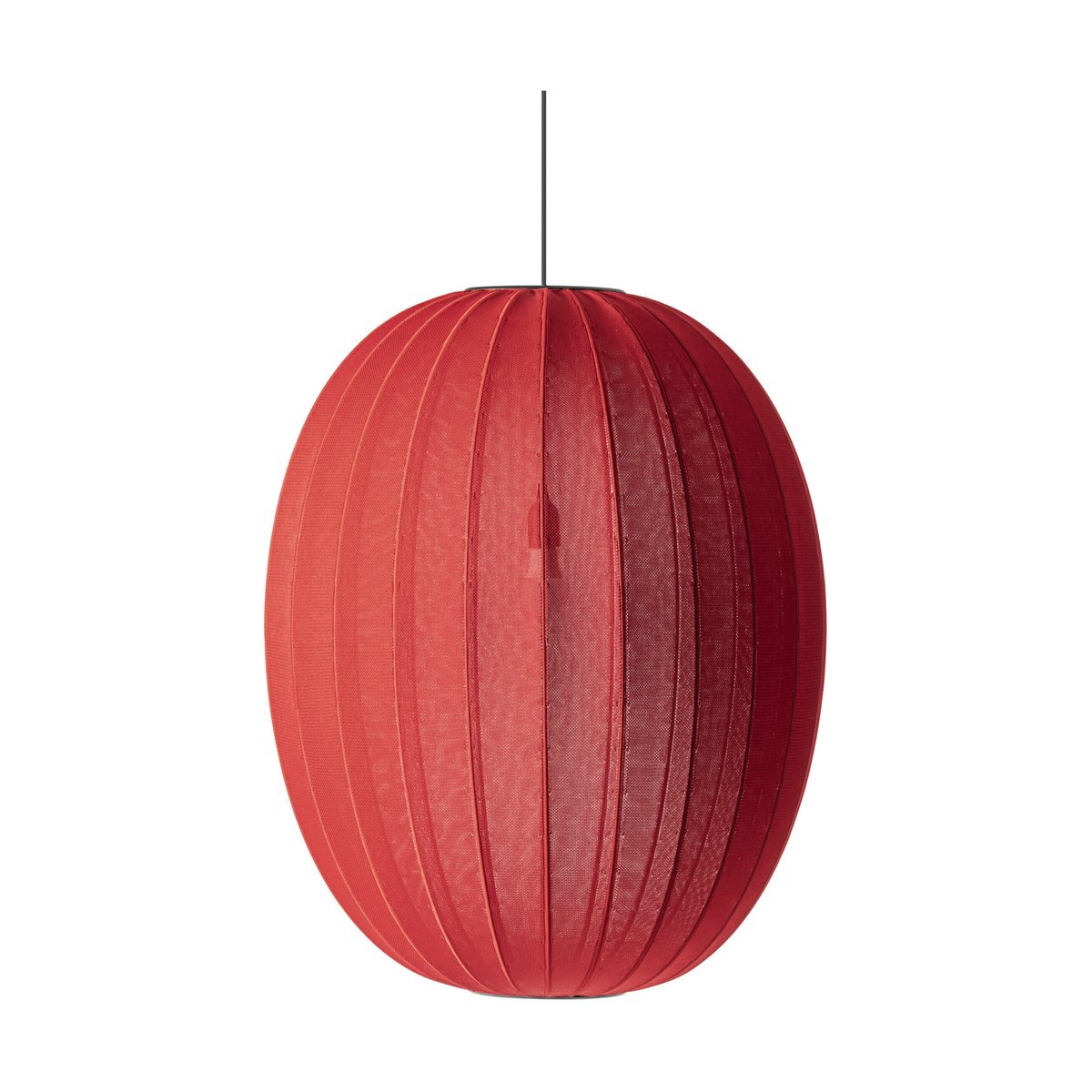 Made By Hand Knit-Wit 65 High Oval hanglamp Maple red