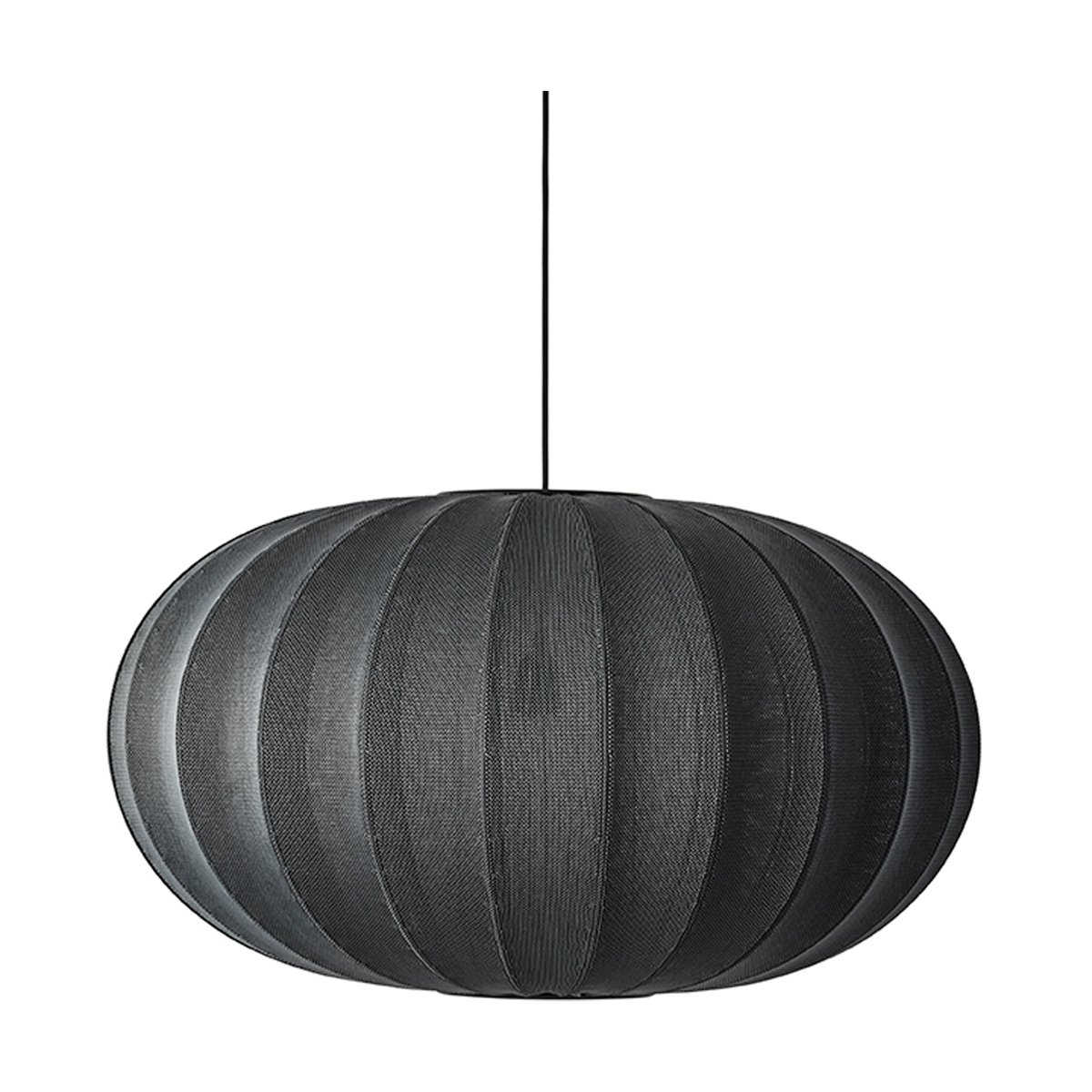 Made By Hand Knit-Wit 76 Oval hanglamp Black