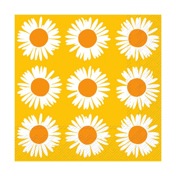 Auringonkukka servet 33x33 cm 20-pack, Orange-yellow Marimekko