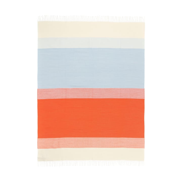 Hennika deken 120x180 cm - Orange-white-Light blue - Marimekko