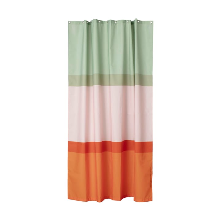 Hennika douchegordijn 180x200 cm - Orange-light pink-sage - Marimekko