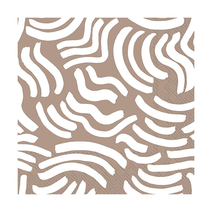 Hyräily servet 33x33 cm 20-pack, Light Brown Marimekko