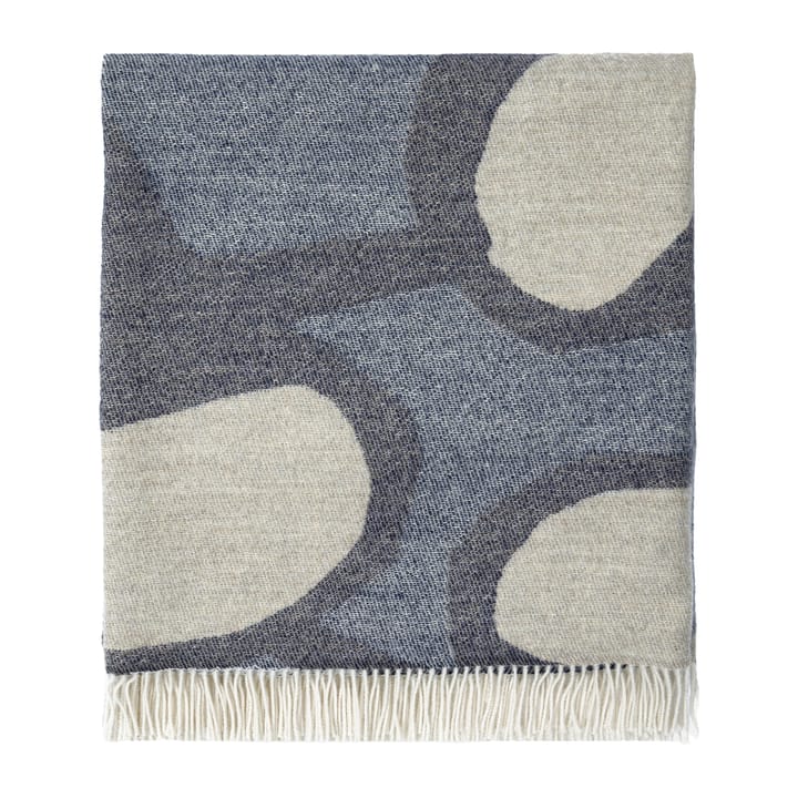 Kevätkiuru wollen plaid, Natuurwit-blauw Marimekko